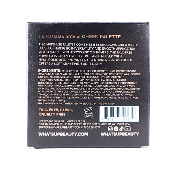 WHATS UP BEAUTY Flirtique Eye & Cheek Palette - 0.24 oz - Picture 3 of 3